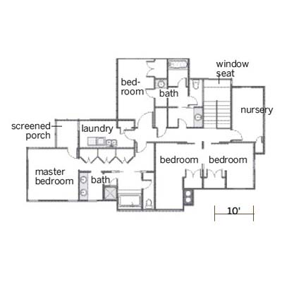new second floor floor plan in sustainable home