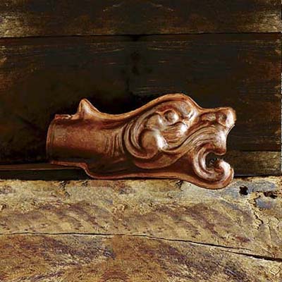 copper lion gargoyle downspout