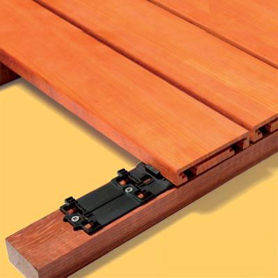 clever clip system to build decks showcased at the 2011 international builders show