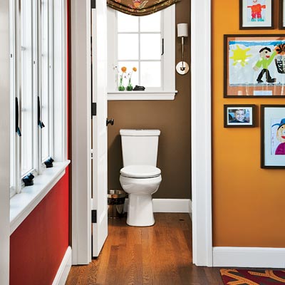the Auburndale TOH TV Project finished first floor powder room