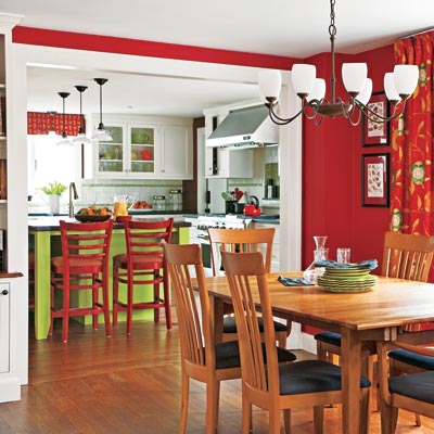 the Auburndale TOH TV Project finished dining area off of the kitchen