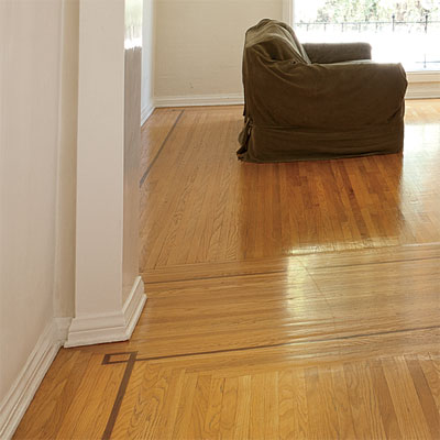 inlaid floor restoration during the toh tv los angeles house project remodel