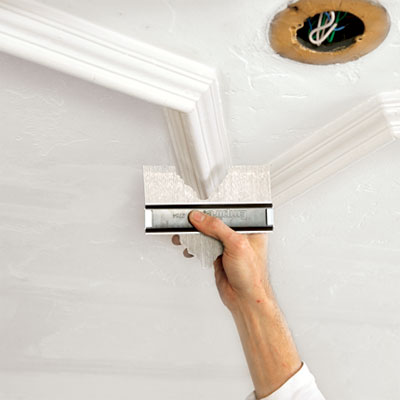 molding square used to measure the original ceiling medallion for restoration during the toh tv los angeles house project remodel
