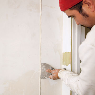 cardboard template used to restore plaster detail during the toh tv los angeles house project remodel