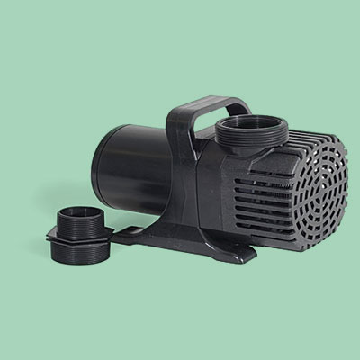 a hybrid drive power pump for a backyard pond