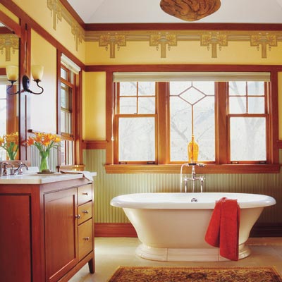 Modern Bathroom Ideas on Craftsman   How To Create A Modern Bath In A Vintage Style   This Old