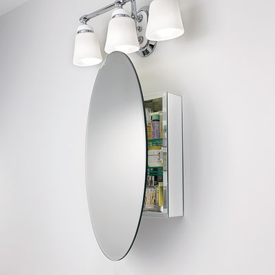 New mirrors in bathroom remodel