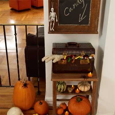 Handy Candy Table salvage style DIY Halloween Party Decoration