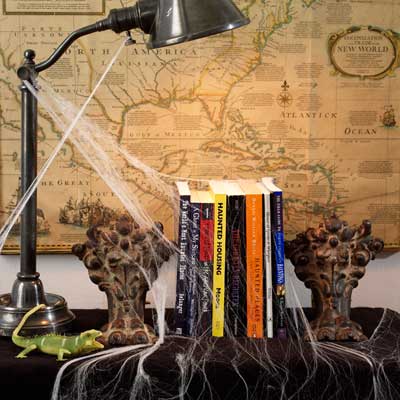 Haunted Library salvage style DIY Halloween Party Decoration
