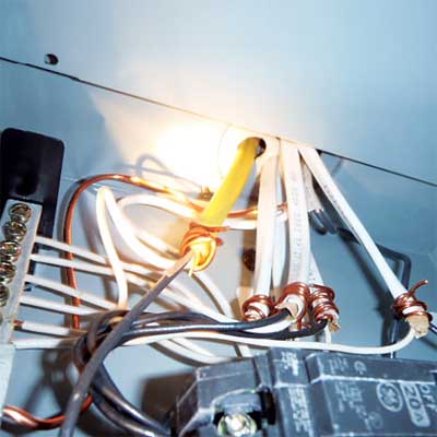 improperly wired subpanel box