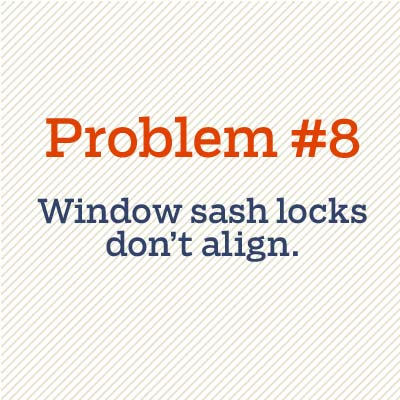 window sash locks don't align