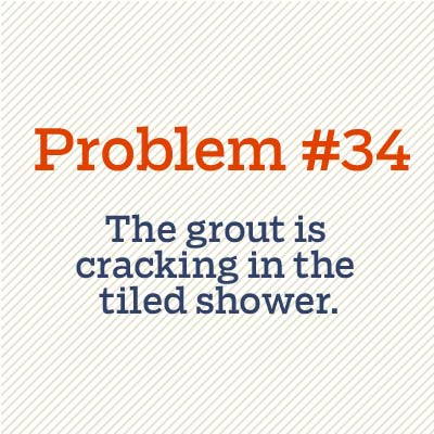 grout is cracking in tiled shower