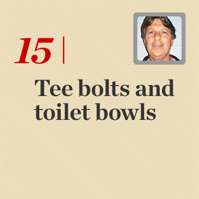 Tee Bolts and Toilet Bowls reader tip to save time and money