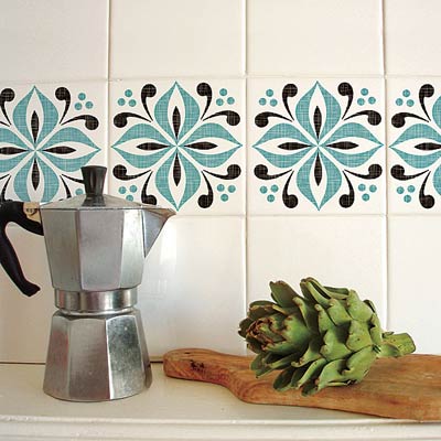 kitchen wall tiles with stick on accents