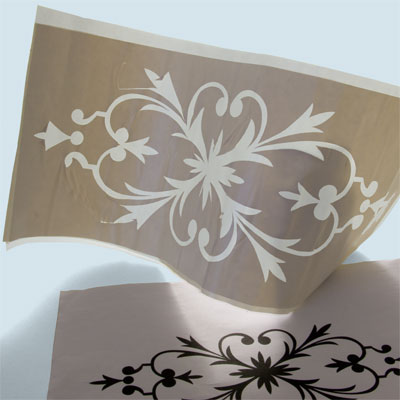 stencil for etching glass