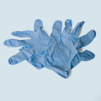 Rubber Gloves  for etching glass