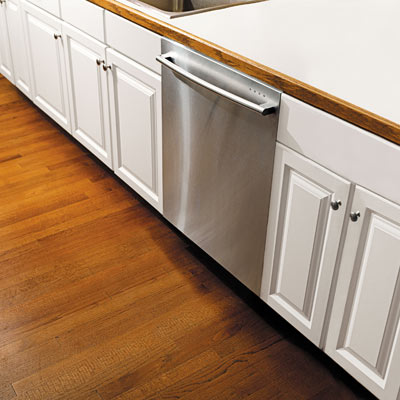 newly installed dishwasher