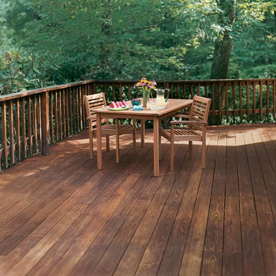 spruced up deck