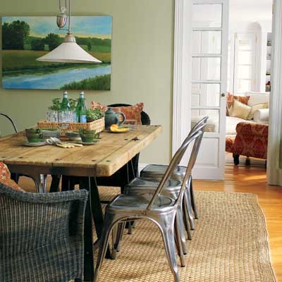 rustic french dining room