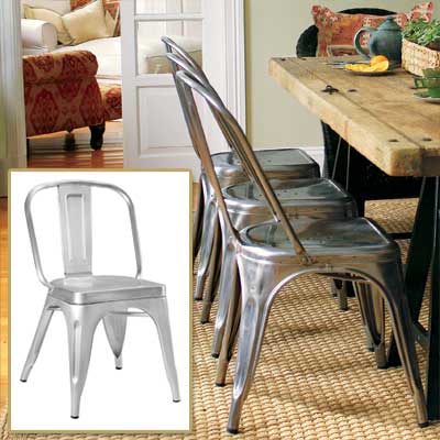 Industrial-Style Seat in get this look french dining room