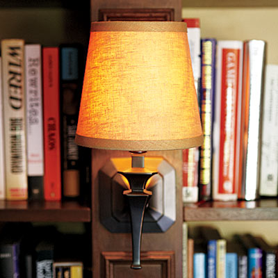 Sconce in remodeled home office