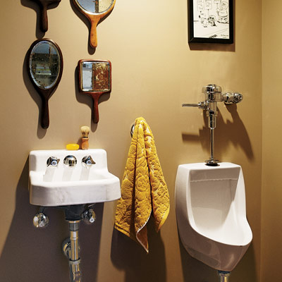 Half-bath in remodeled home office