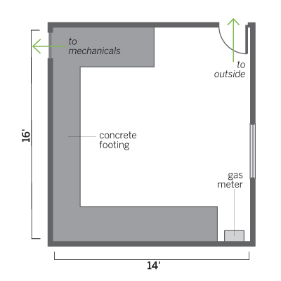 floor plan before remodel