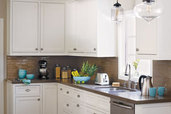 after photo of this small remodeled kitchen