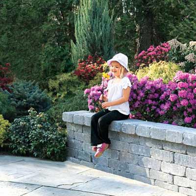 Add a Sitting Wall for a great summer projects