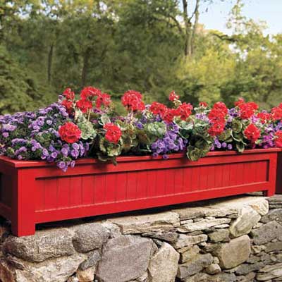 Plant flowers in a Weather-Resistant Box for a great summer projects