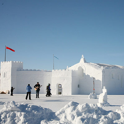 Canadian snow castle 
