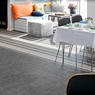 living room with woven vinyl floor from Bolon