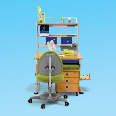 ergonomic chair and desk