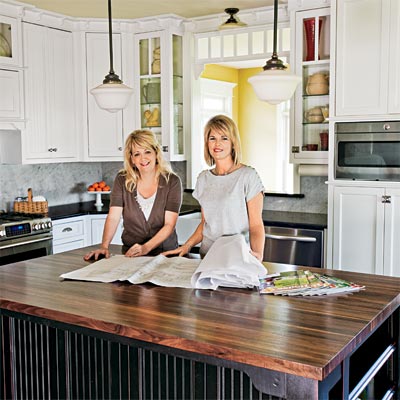 Pictures Kitchen Remodels on Two Women In A Remodeled Kitchen Based On A Projects In This Old House