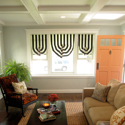 Coffers added to a ceiling