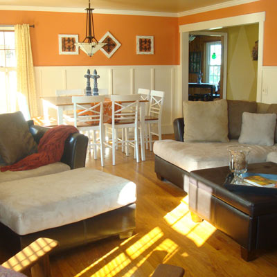 Adding wainscoting to a living room