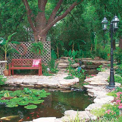 June Markum's restored garden 