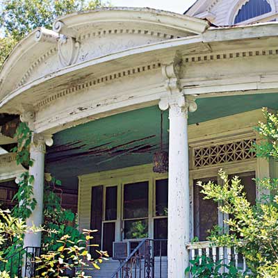 Front porch of this Mississippi Queen Anne