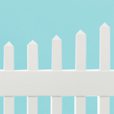 hollow pickets on the high-end new england scalloped square vinyl picket fence