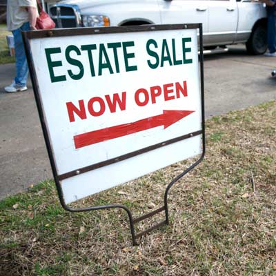 estate sale sign
