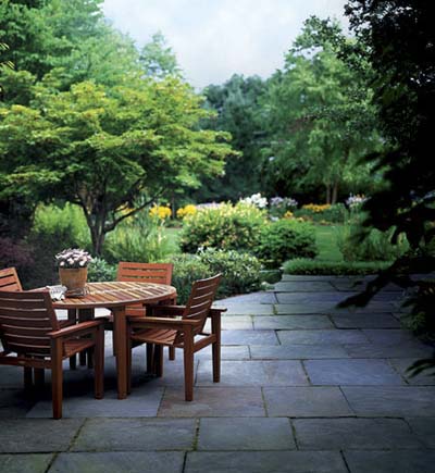 garden patio dining area