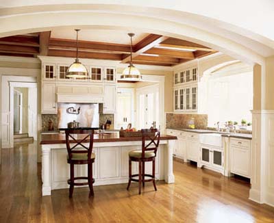 Kitchen island counter dining area