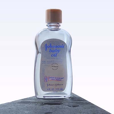 baby oil to condition soapstone