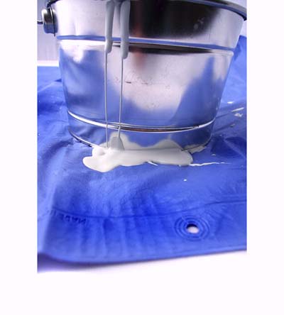 shower curtain as drop cloth