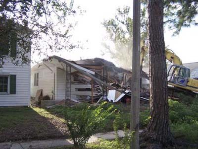 demolition of the Batten home in New Orleans