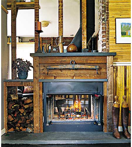living room mantel