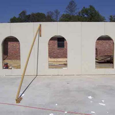 work being done to build a home