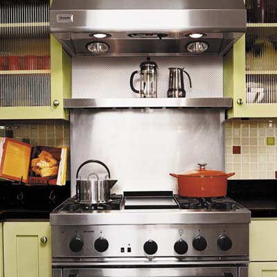 cookrange with the hood