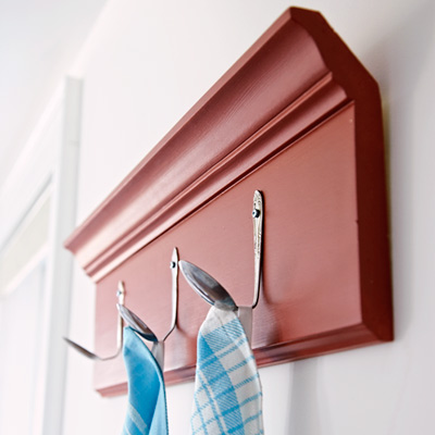 spoons used as hooks