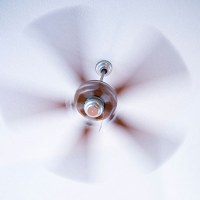 spinning ceiling fan